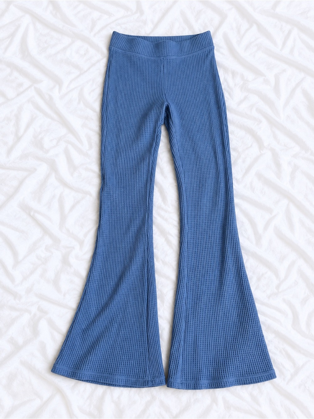 aerie Blue Ribbed Flare Leggings for Kids